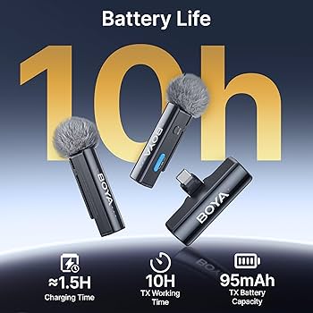 BOYA「BOYALINK V2.0 A2」ブラック Amazon.com: BOYA BOYALINK 2 Wireless Lavalier Microphone for